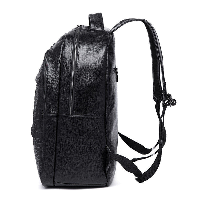Casual Pattern Leather Men's Backpack