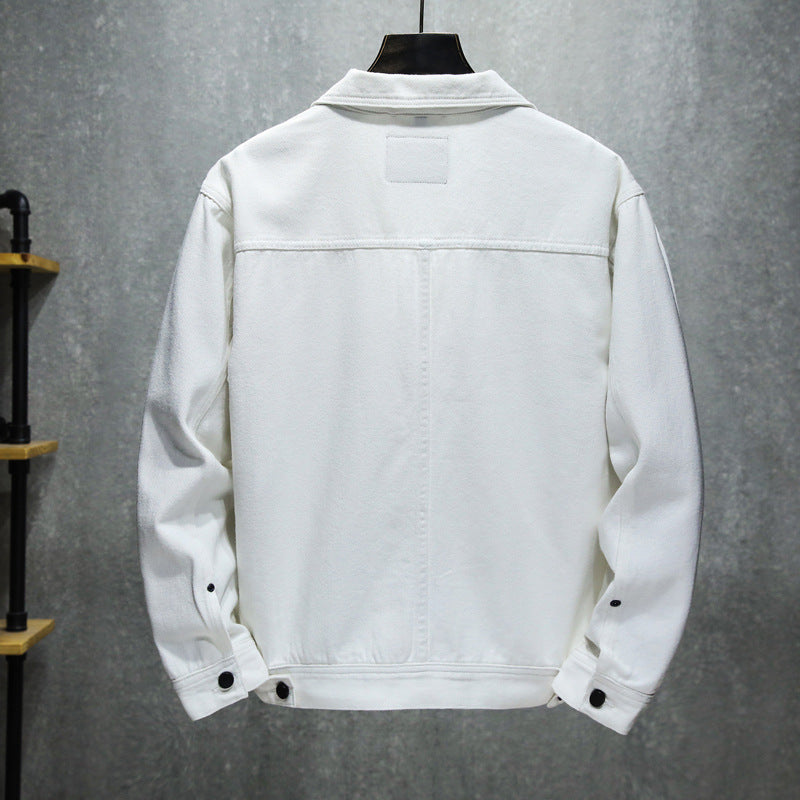 Fashion Men's Lapel Casual Denim Jacket