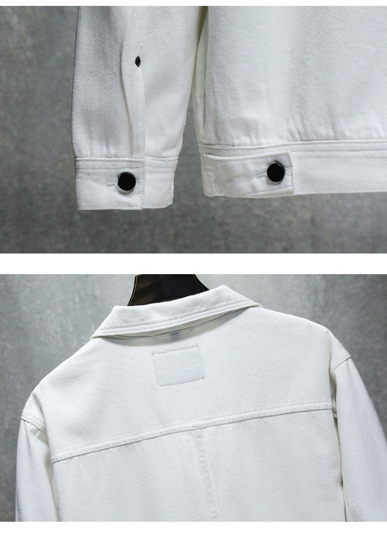 Fashion Men's Lapel Casual Denim Jacket