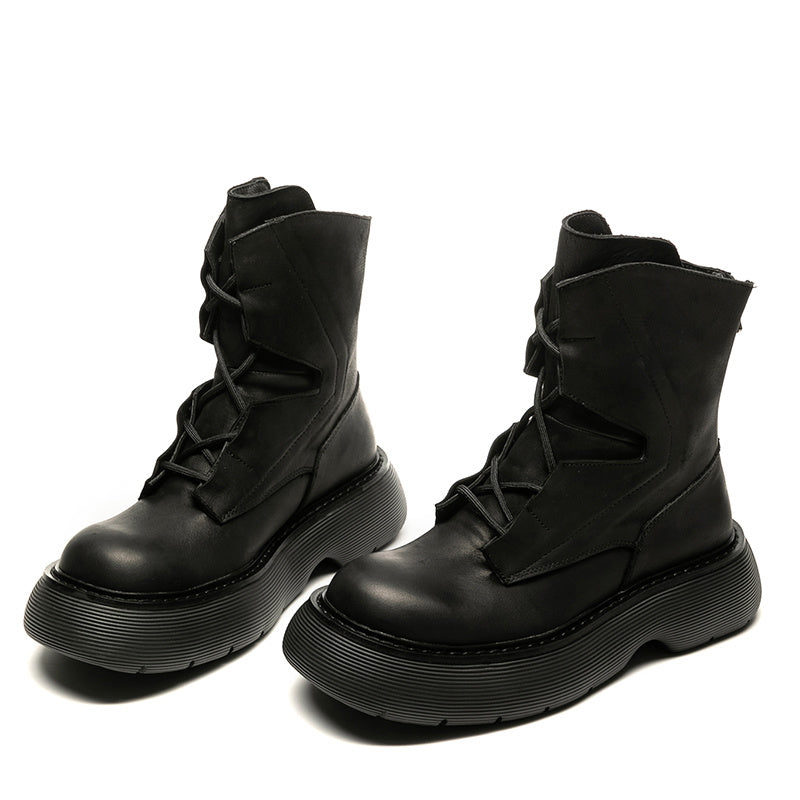 Mens Fashion Casual Thick Bottom Increase Casual Short Boots