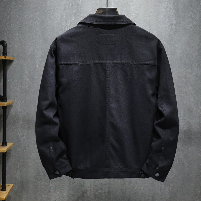Fashion Men's Lapel Casual Denim Jacket