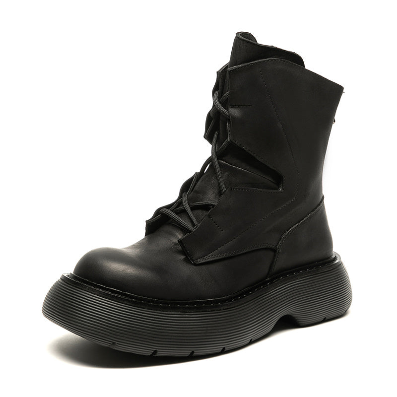 Mens Fashion Casual Thick Bottom Increase Casual Short Boots