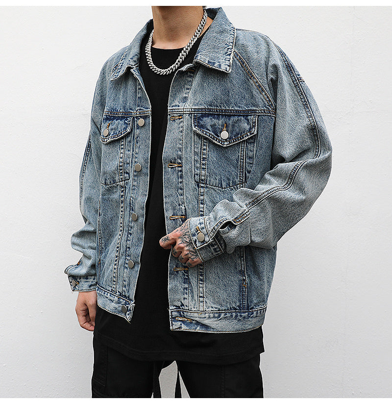 Loose denim jacket