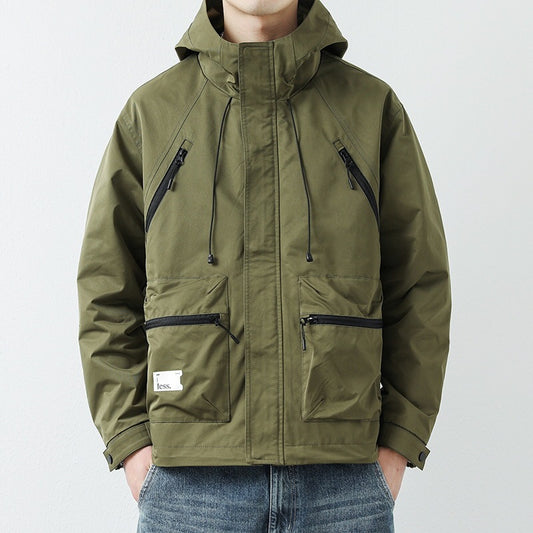 Autumn New Men's Hoodie Workwear Jacket Coat