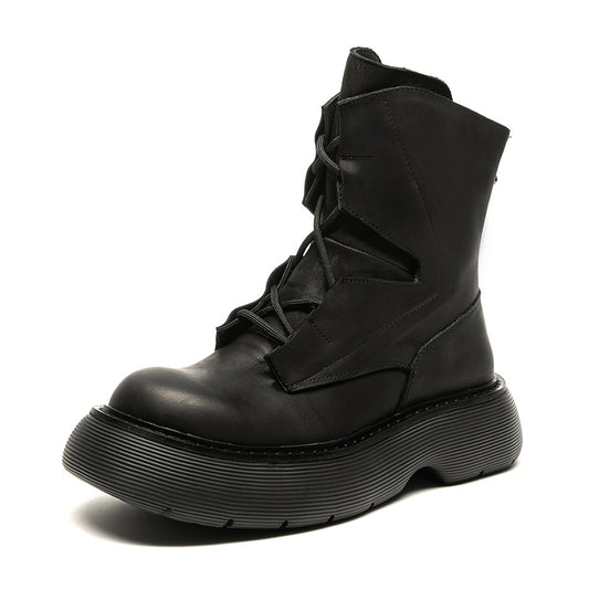 Mens Fashion Casual Thick Bottom Increase Casual Short Boots
